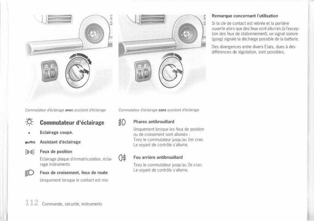 Porsche Cayenne I 1 manuel du proprietaire / page 103