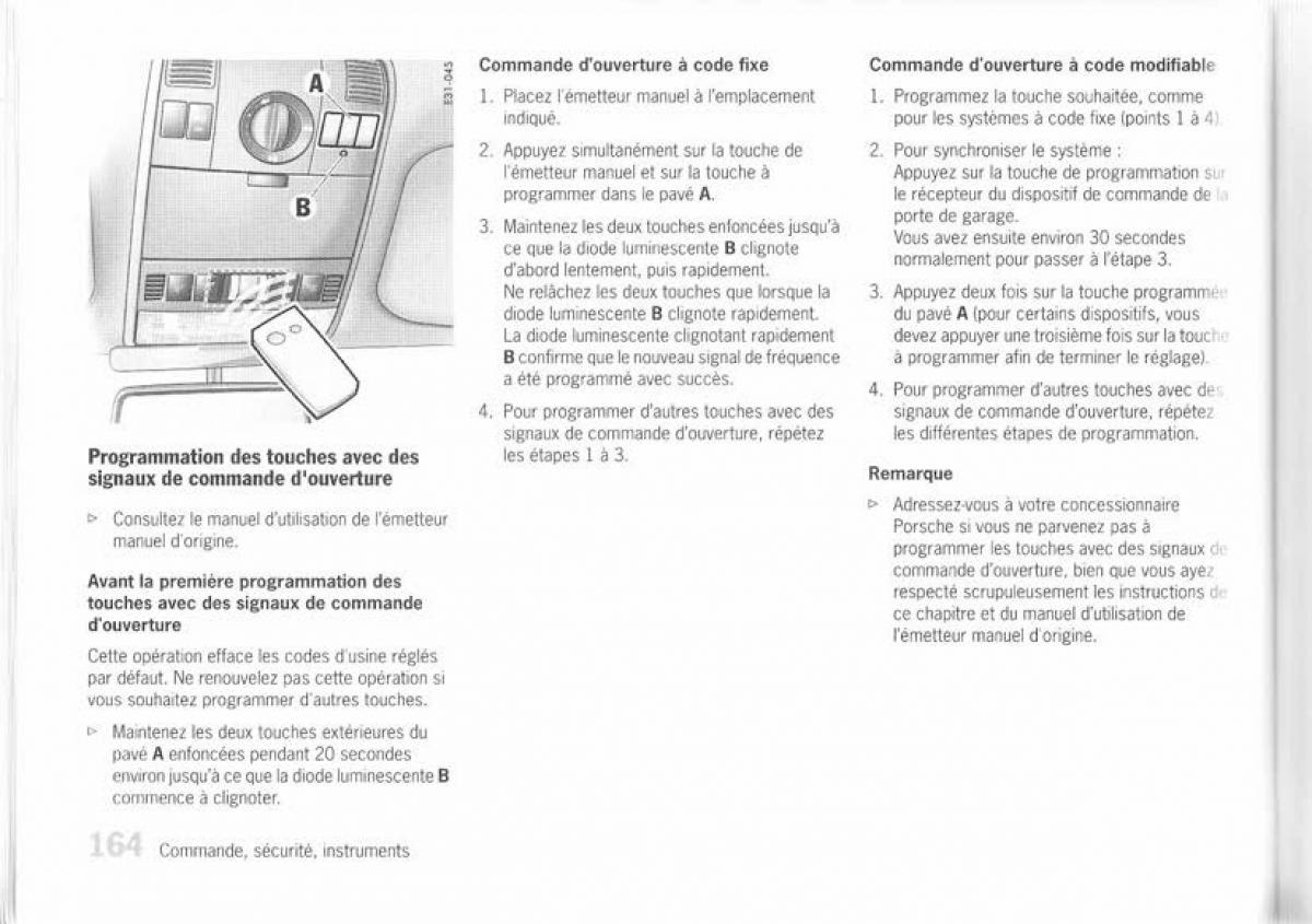 Porsche Cayenne I 1 manuel du proprietaire / page 155