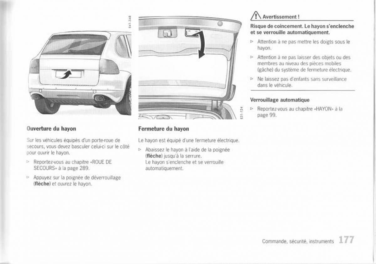 Porsche Cayenne I 1 manuel du proprietaire / page 168