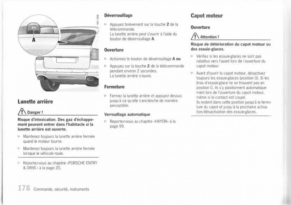 Porsche Cayenne I 1 manuel du proprietaire / page 169