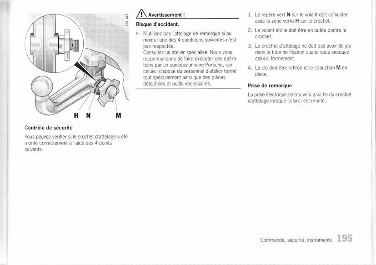 Porsche Cayenne I 1 manuel du proprietaire / page 186