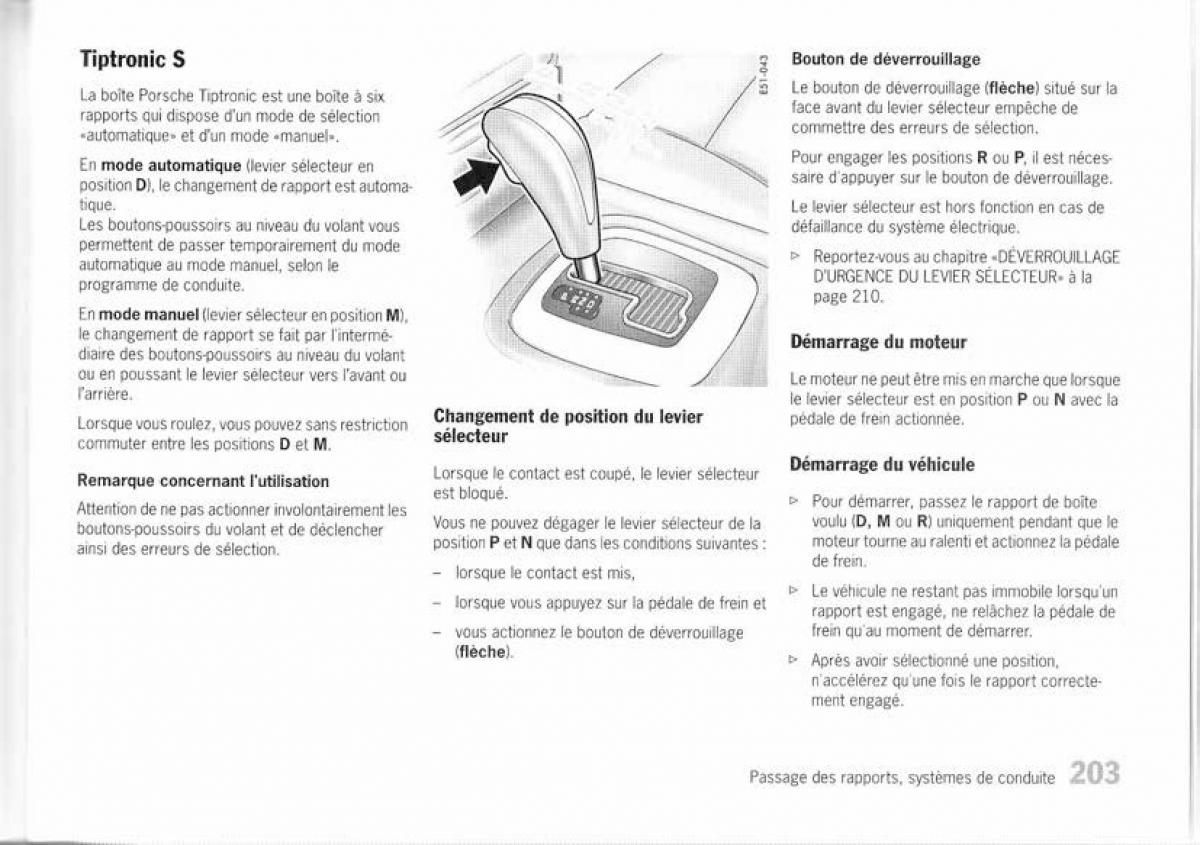 Porsche Cayenne I 1 manuel du proprietaire / page 193