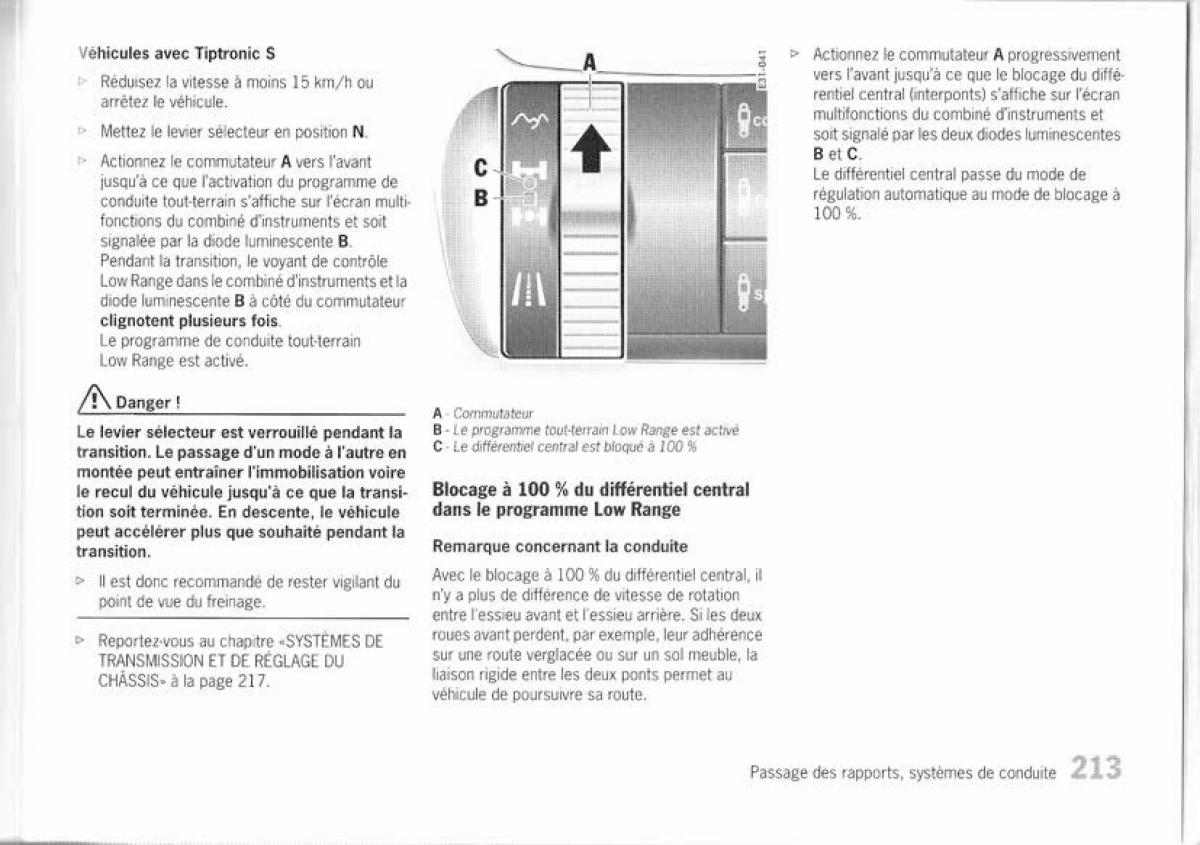 Porsche Cayenne I 1 manuel du proprietaire / page 203