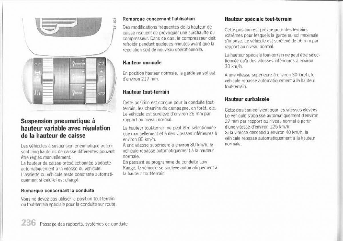 Porsche Cayenne I 1 manuel du proprietaire / page 226