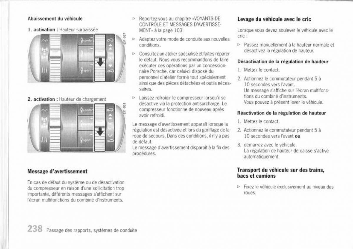 Porsche Cayenne I 1 manuel du proprietaire / page 228