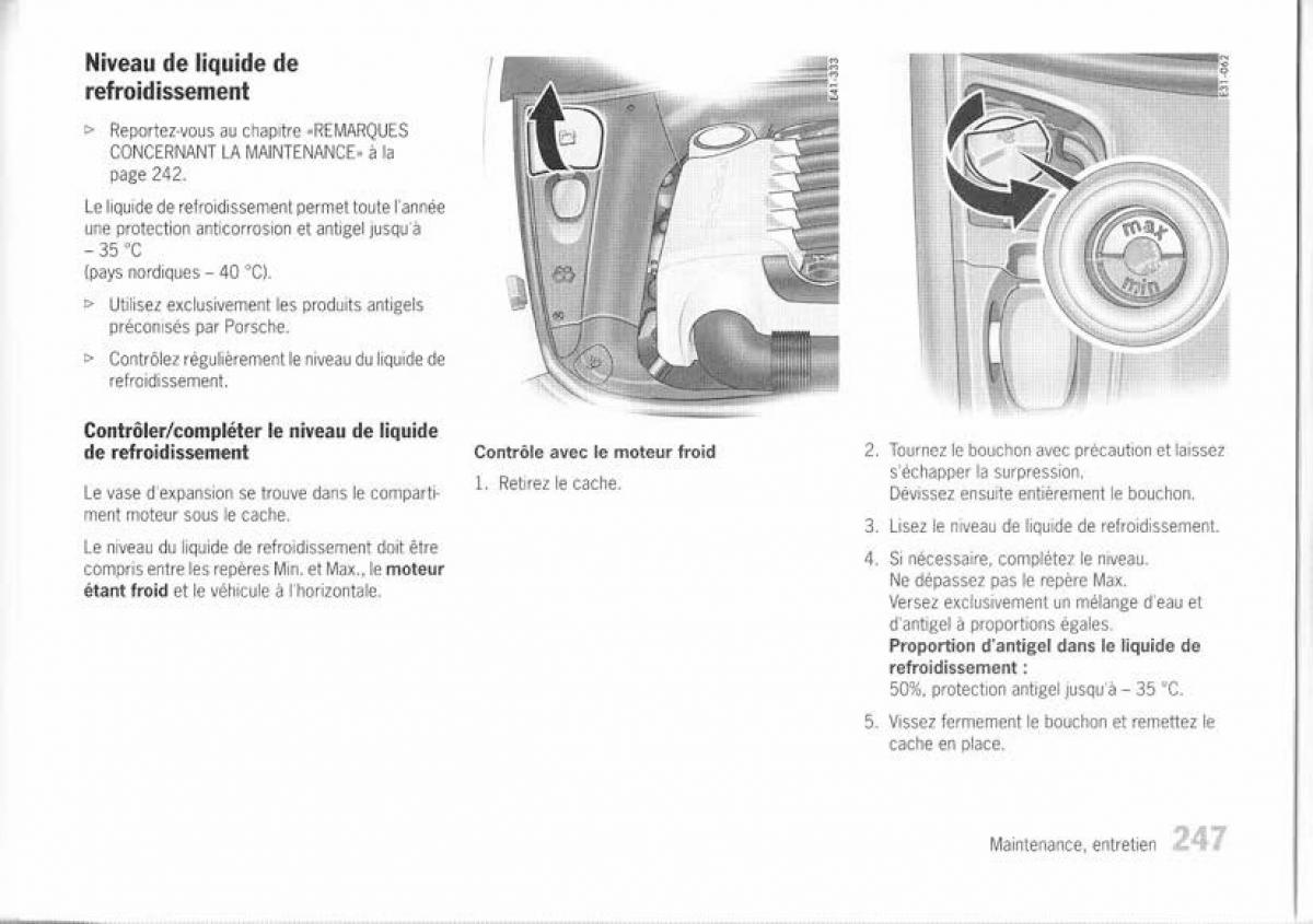 Porsche Cayenne I 1 manuel du proprietaire / page 236