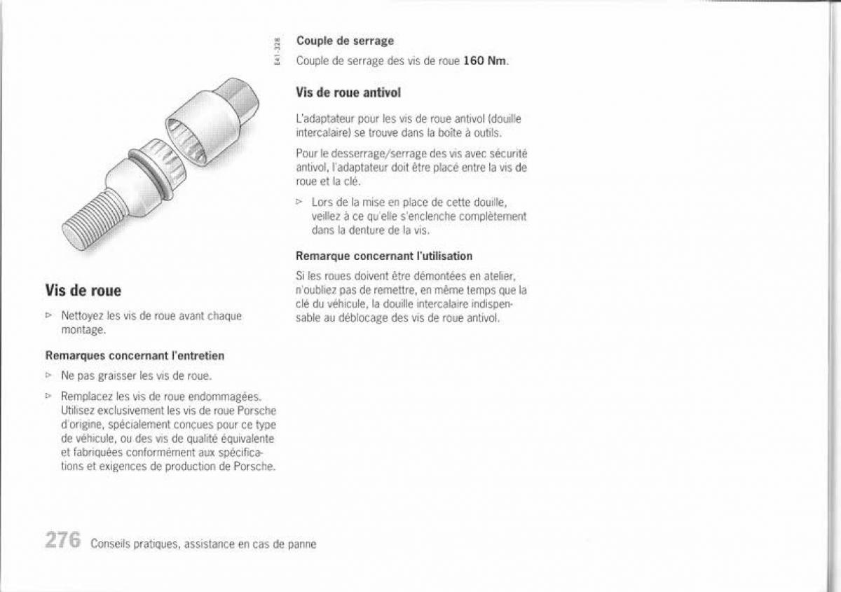 Porsche Cayenne I 1 manuel du proprietaire / page 264