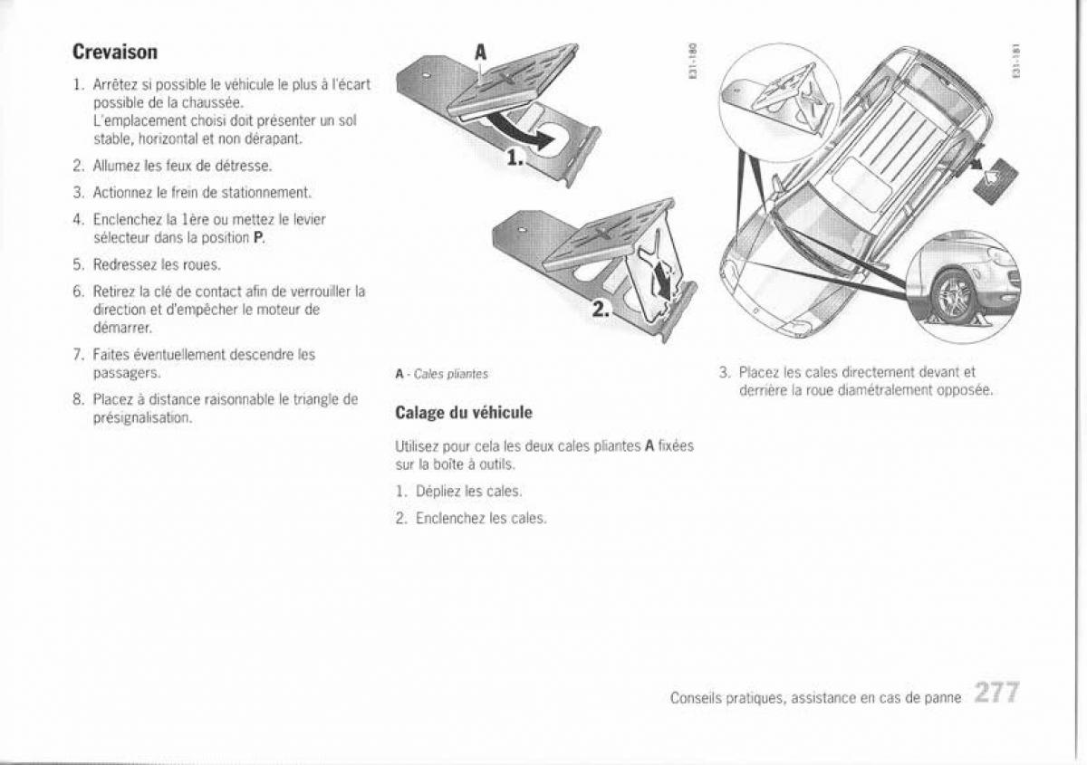 Porsche Cayenne I 1 manuel du proprietaire / page 265