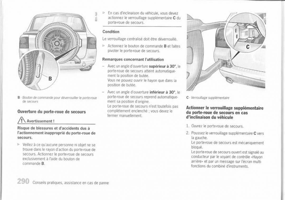 Porsche Cayenne I 1 manuel du proprietaire / page 278