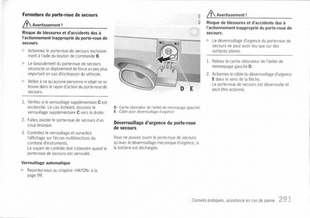 Porsche Cayenne I 1 manuel du proprietaire / page 279