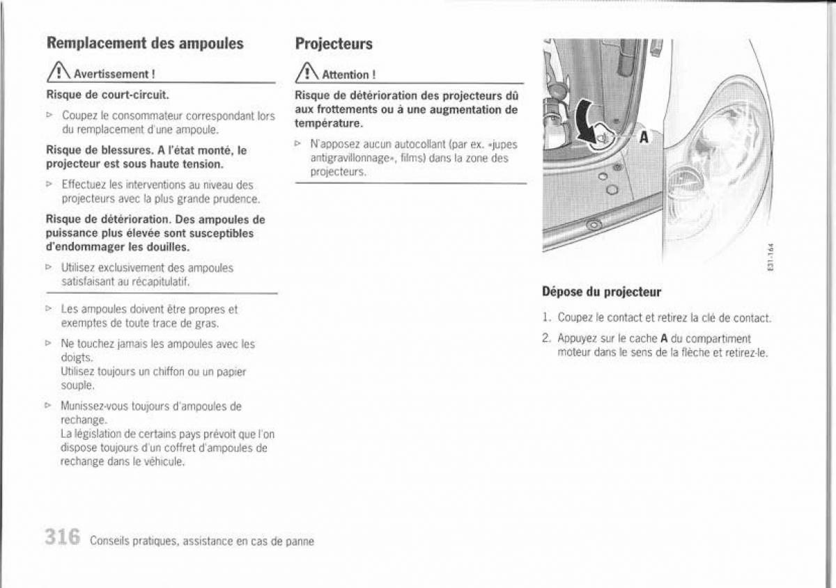 Porsche Cayenne I 1 manuel du proprietaire / page 304