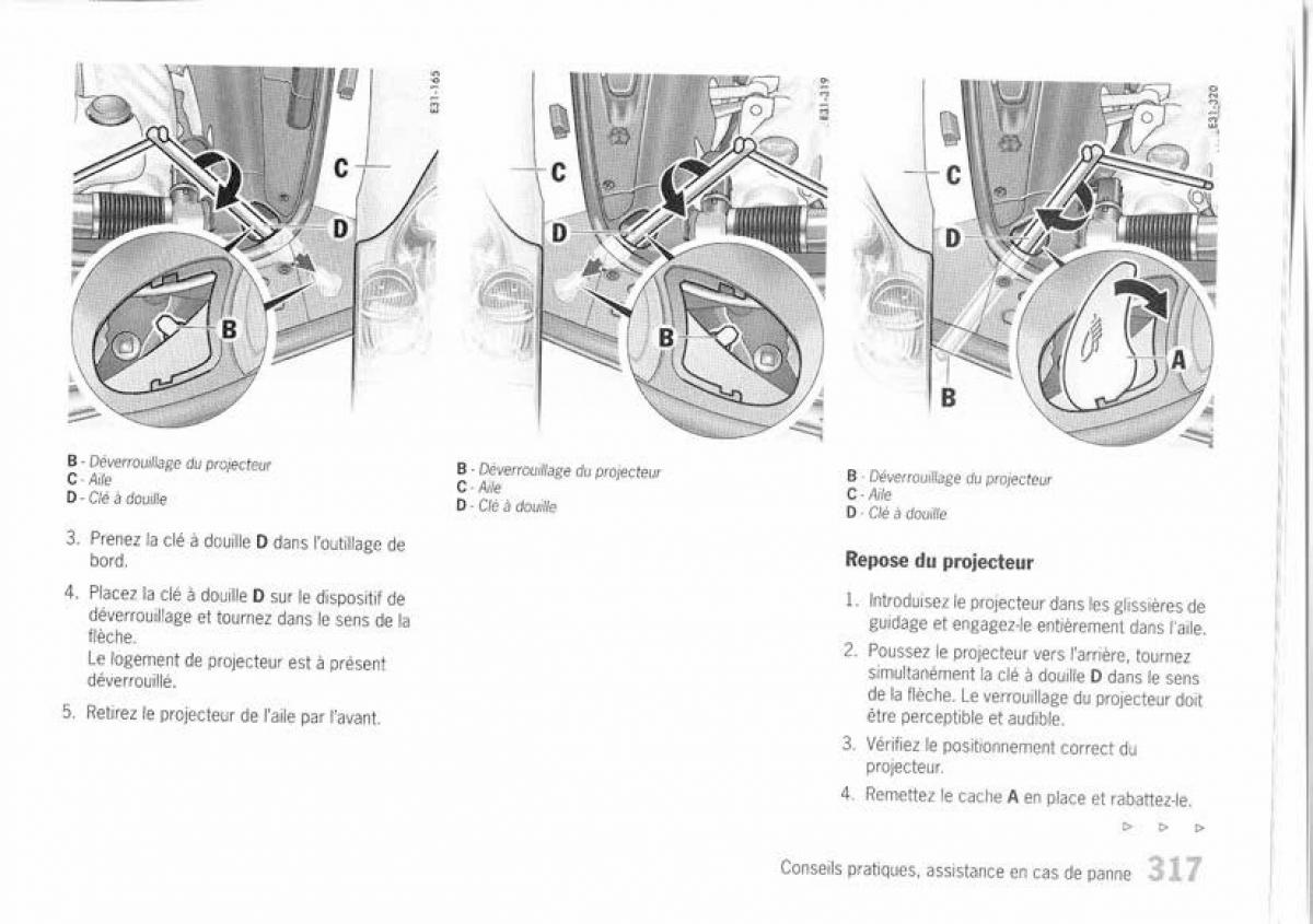 Porsche Cayenne I 1 manuel du proprietaire / page 305