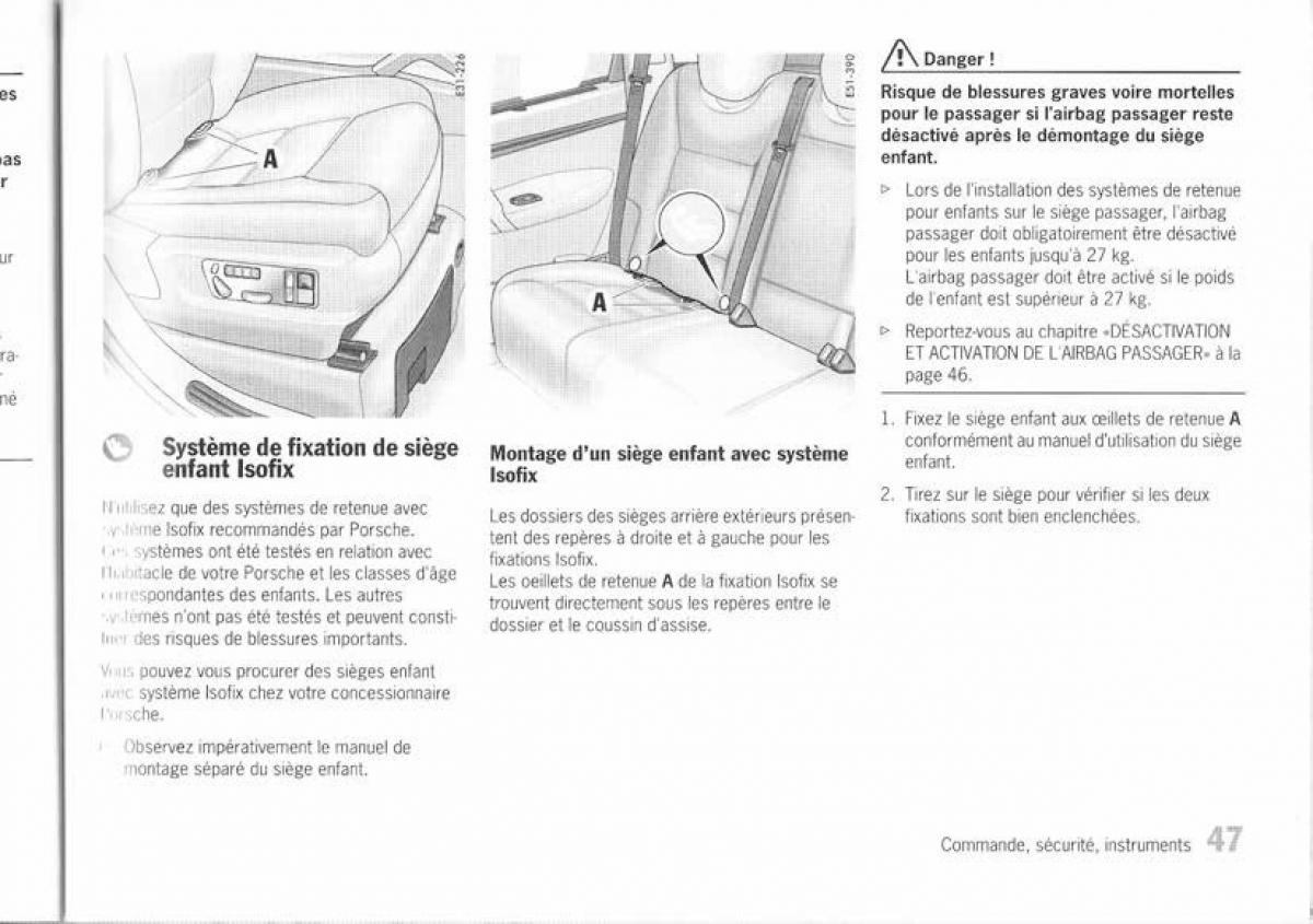 Porsche Cayenne I 1 manuel du proprietaire / page 38