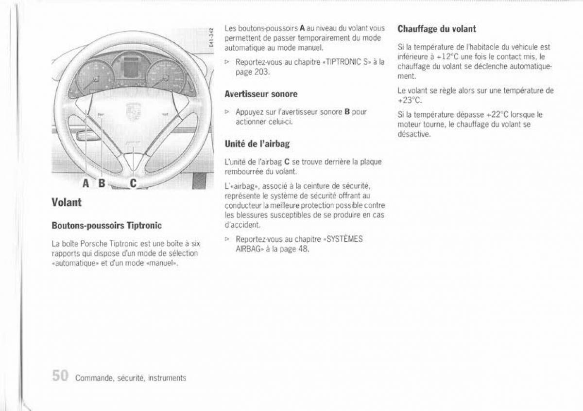 Porsche Cayenne I 1 manuel du proprietaire / page 41