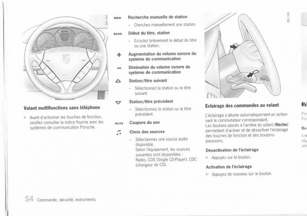 Porsche Cayenne I 1 manuel du proprietaire / page 45