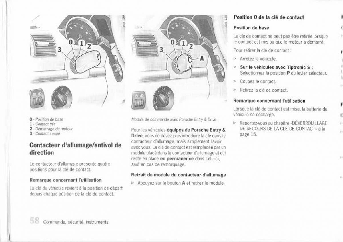 Porsche Cayenne I 1 manuel du proprietaire / page 49