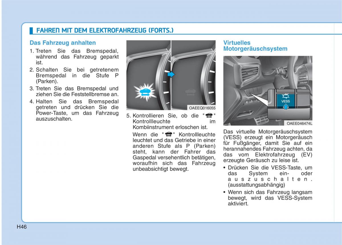 Hyundai Ioniq Electric Handbuch / page 55