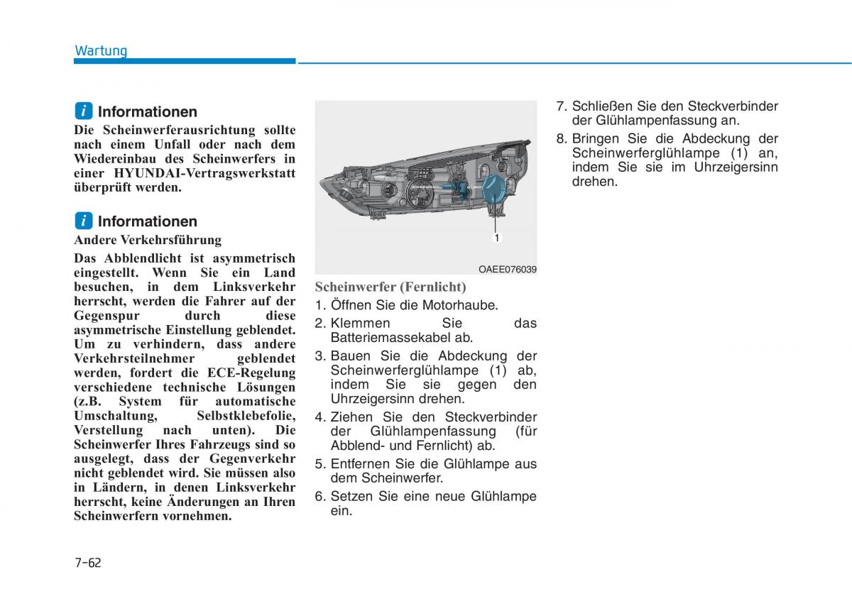 Hyundai Ioniq Electric Handbuch / page 551