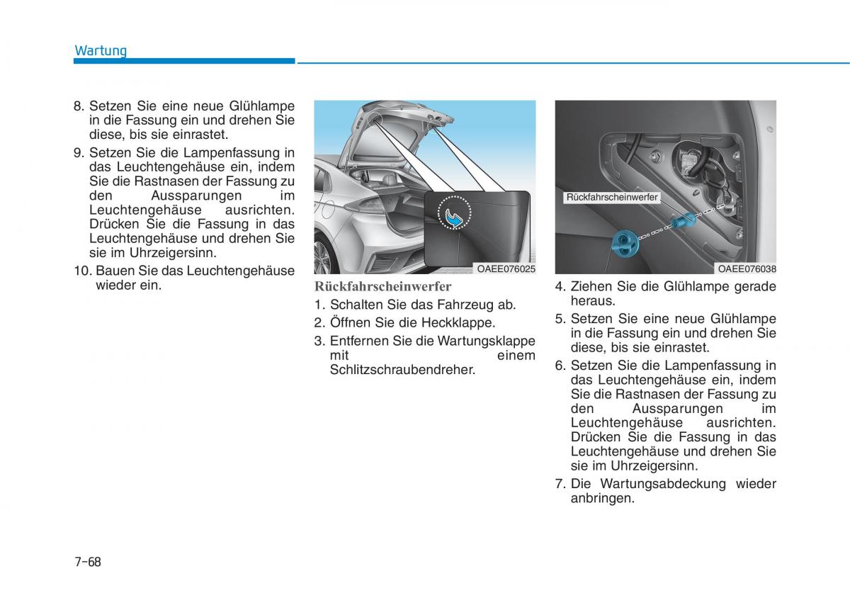 Hyundai Ioniq Electric Handbuch / page 557