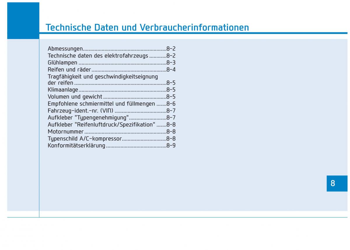 Hyundai Ioniq Electric Handbuch / page 570