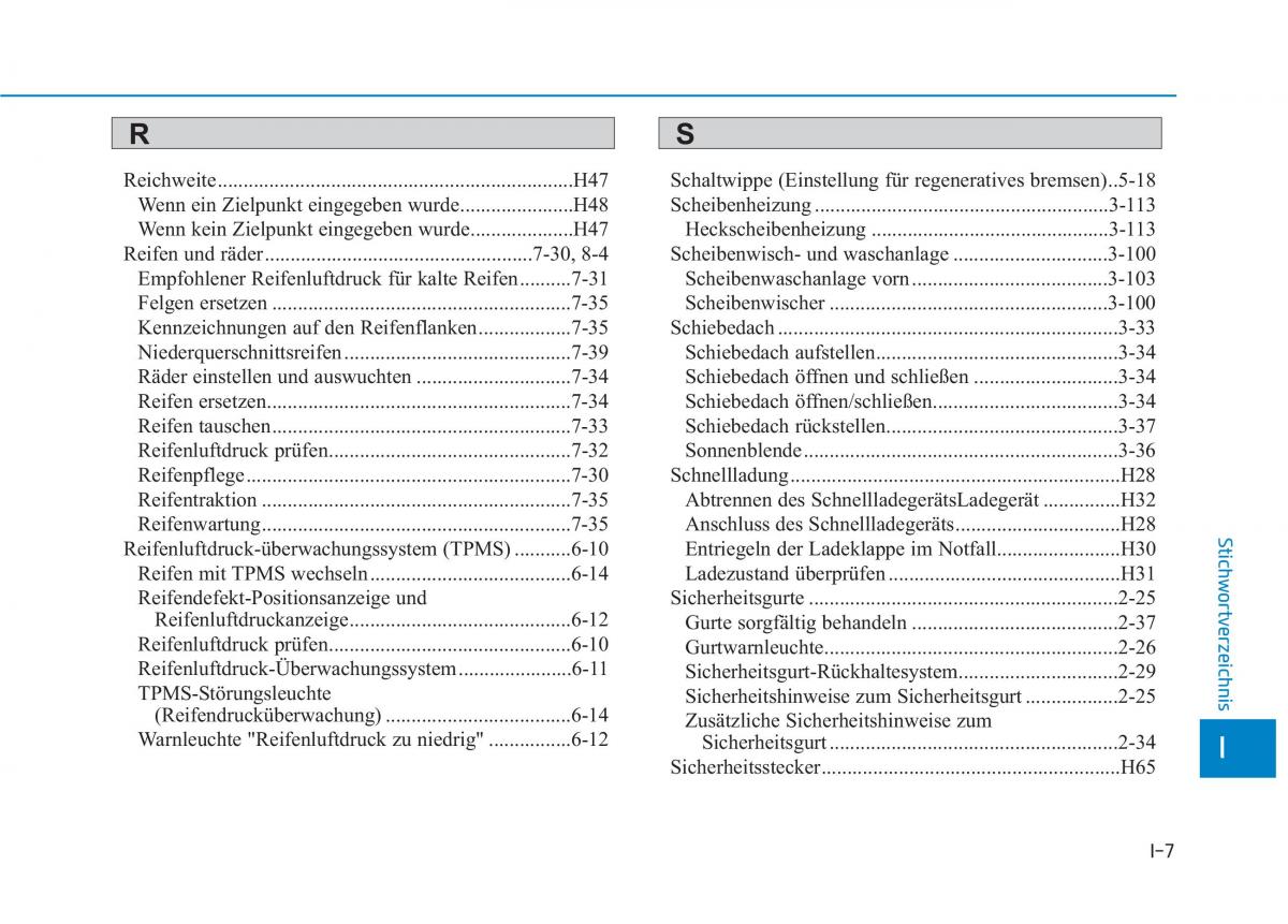 Hyundai Ioniq Electric Handbuch / page 585