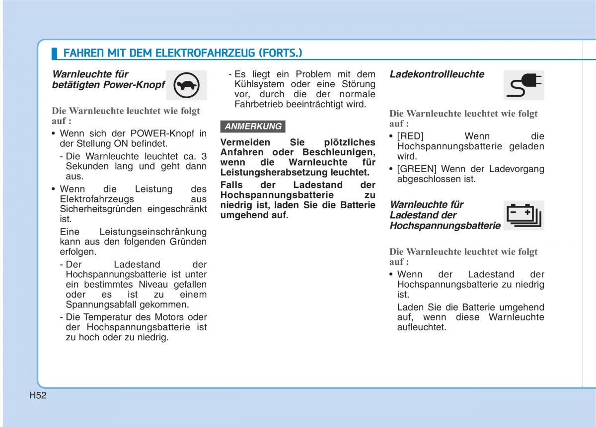 Hyundai Ioniq Electric Handbuch / page 61