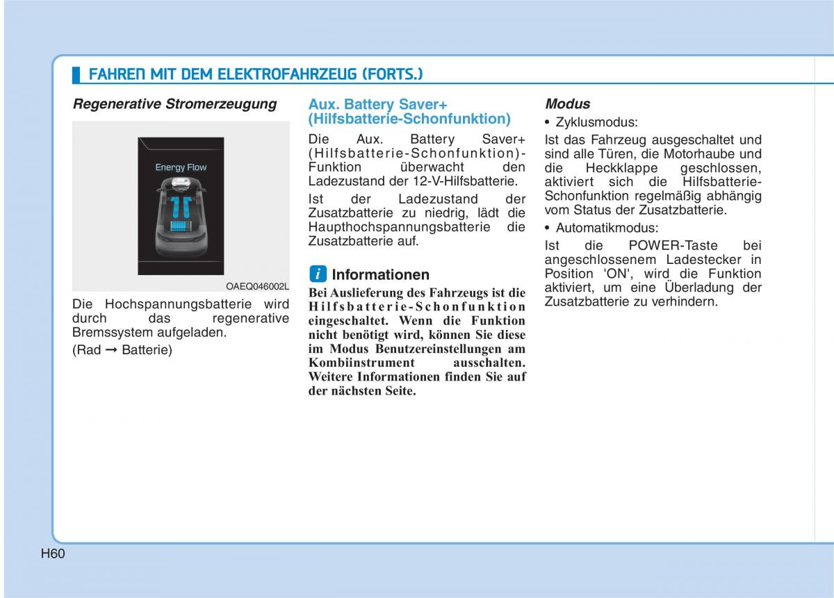 Hyundai Ioniq Electric Handbuch / page 69