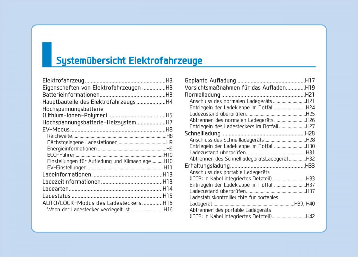 Hyundai Ioniq Electric Handbuch / page 10