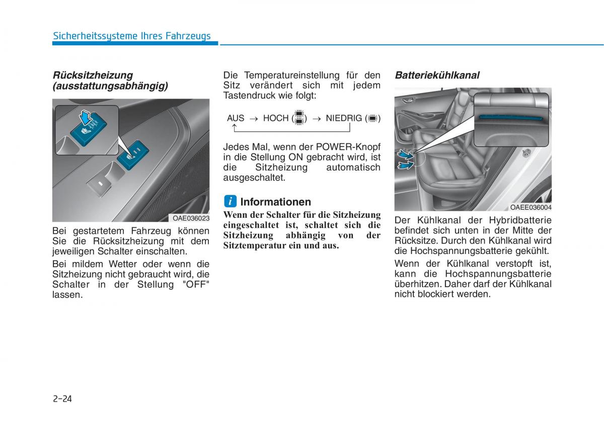 Hyundai Ioniq Electric Handbuch / page 104