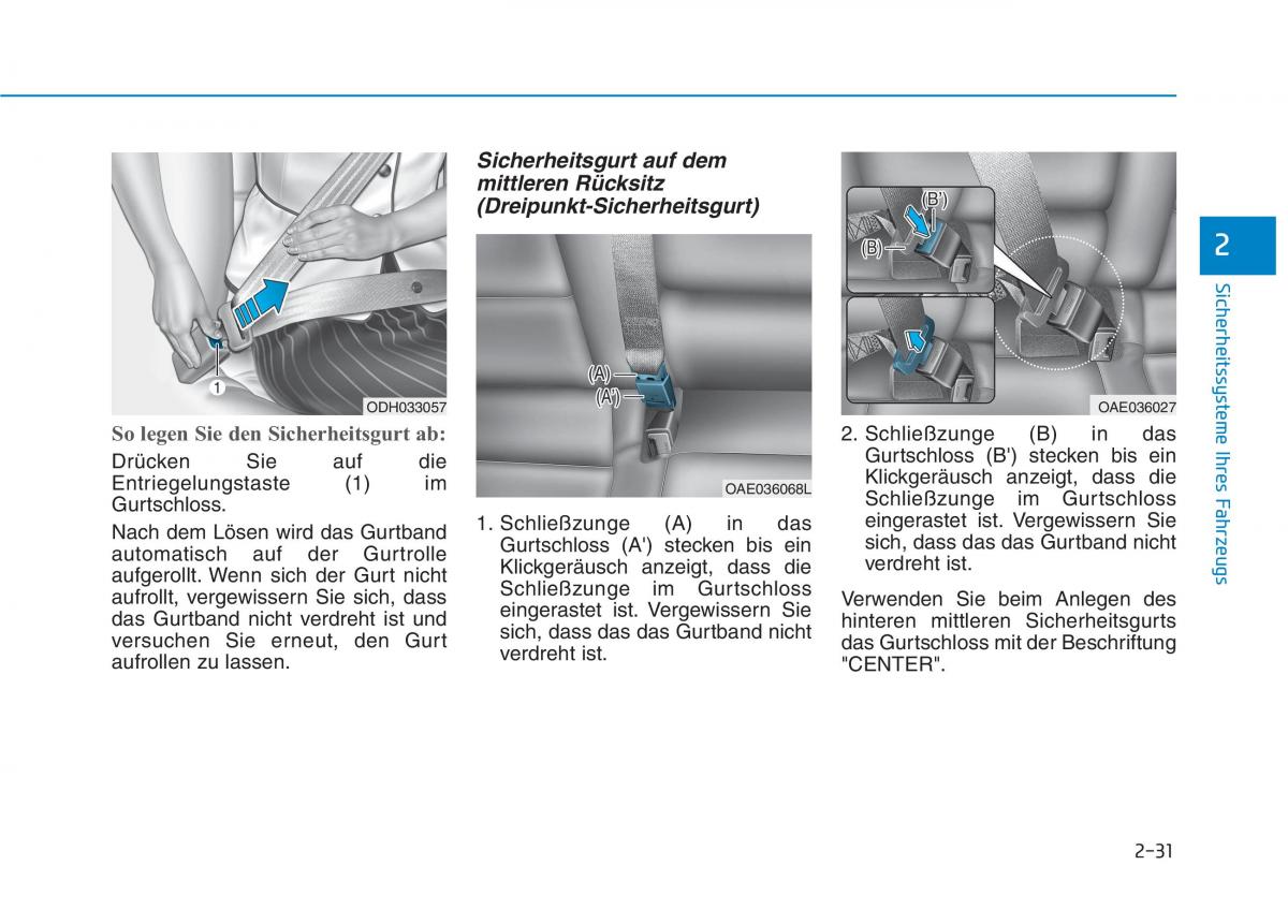 Hyundai Ioniq Electric Handbuch / page 111