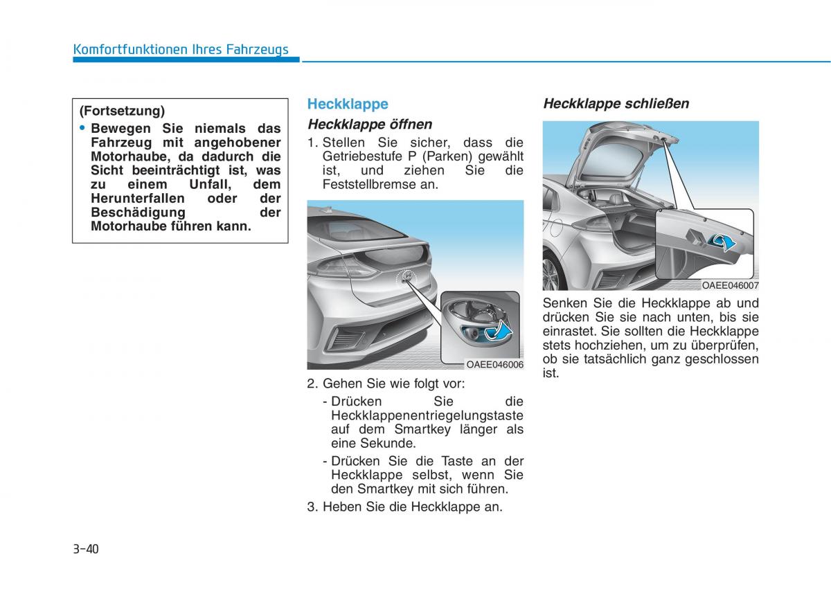 Hyundai Ioniq Electric Handbuch / page 193