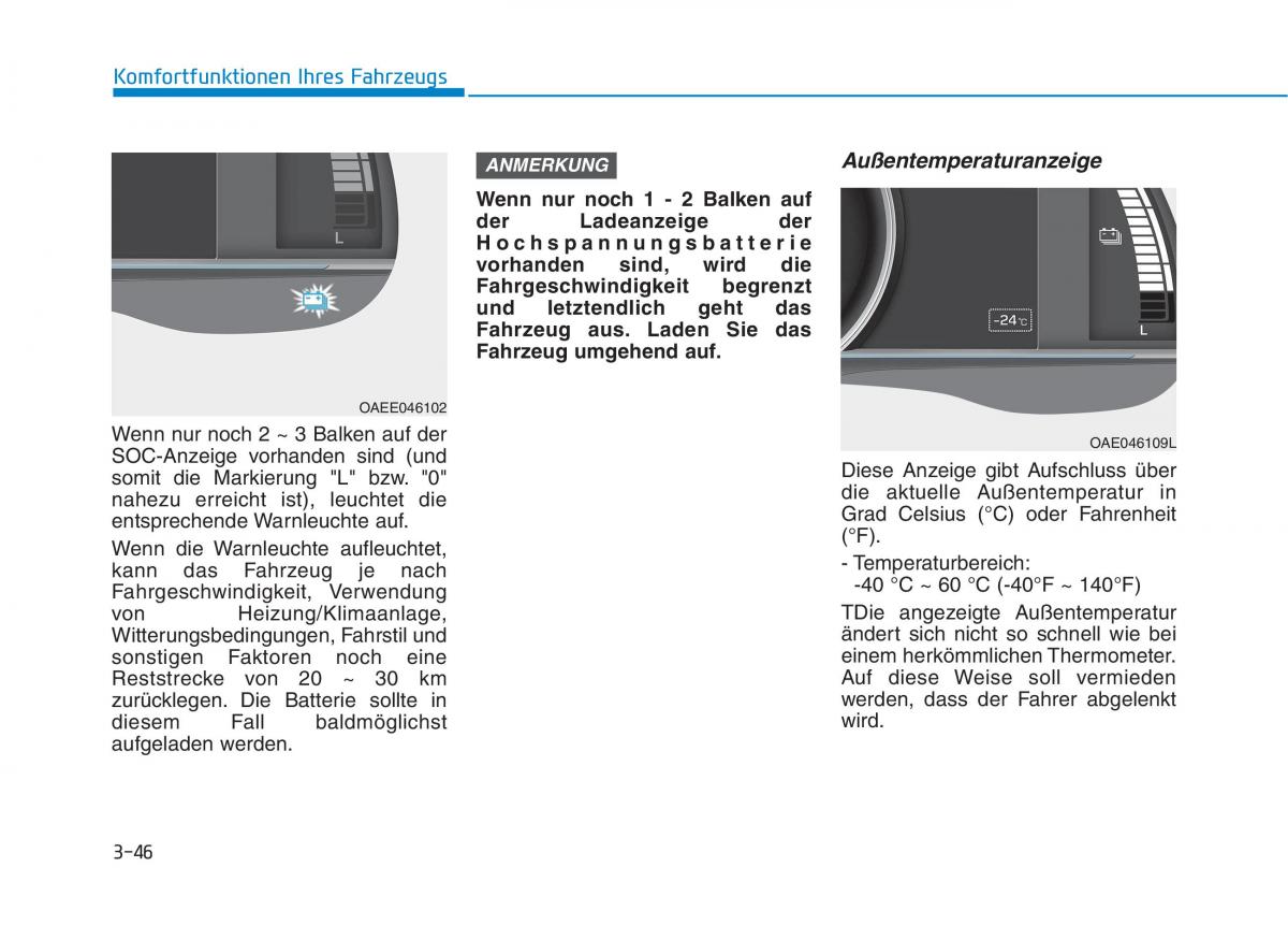 Hyundai Ioniq Electric Handbuch / page 199