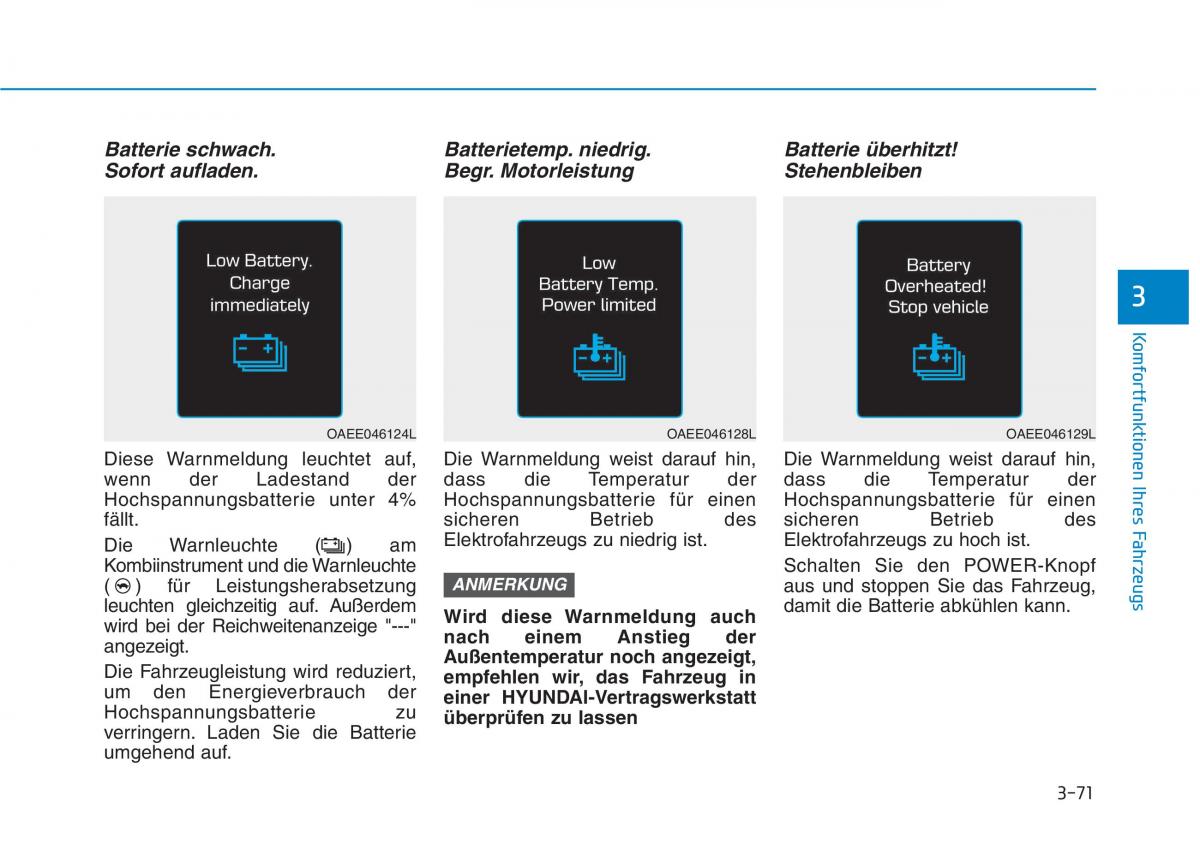 Hyundai Ioniq Electric Handbuch / page 224