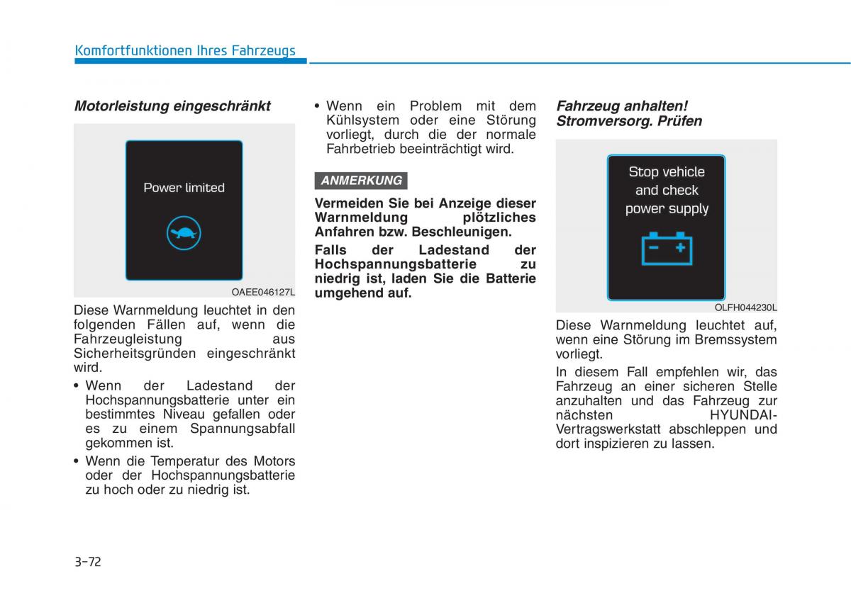 Hyundai Ioniq Electric Handbuch / page 225