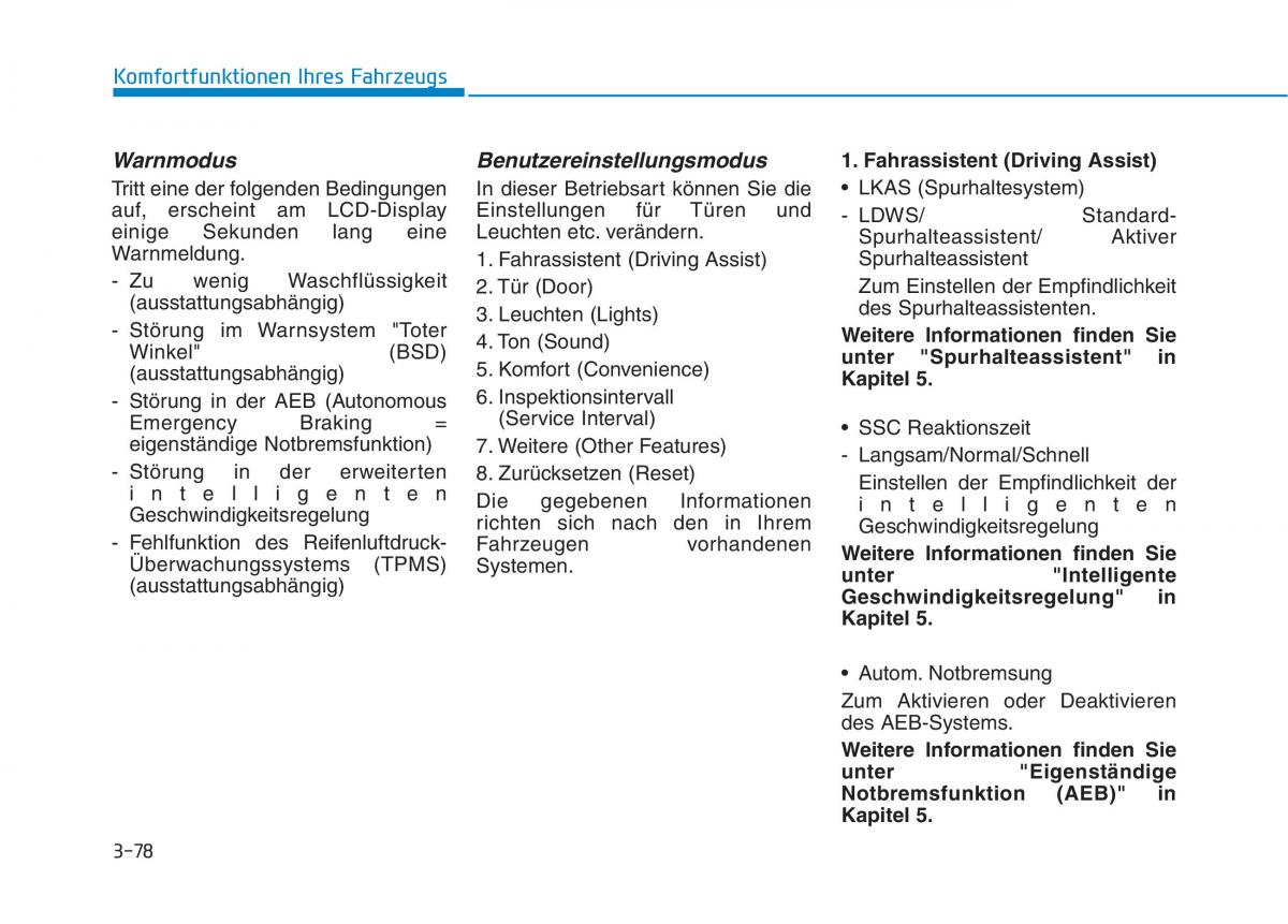 Hyundai Ioniq Electric Handbuch / page 231