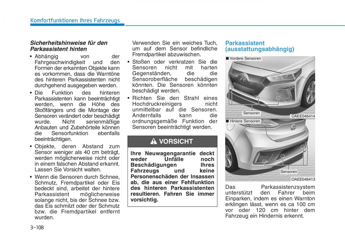 Hyundai Ioniq Electric Handbuch / page 261