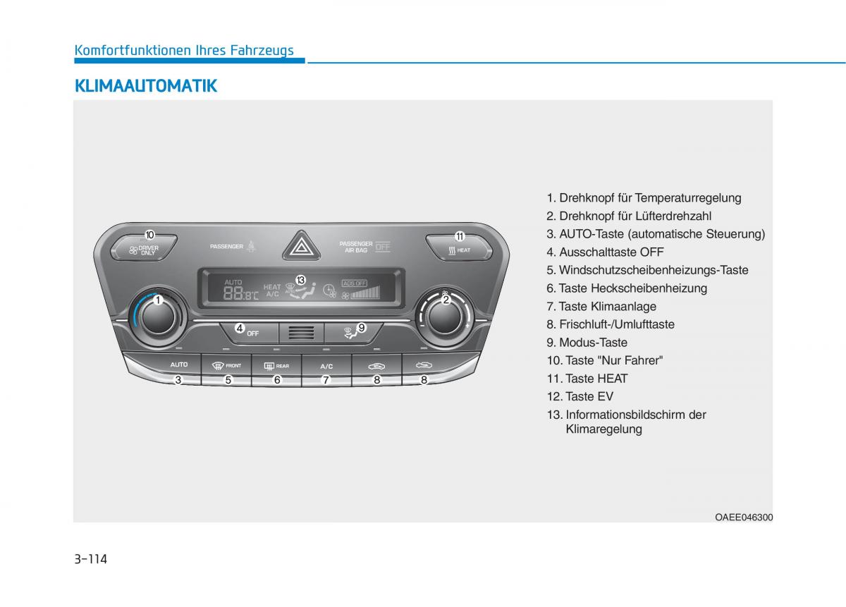 Hyundai Ioniq Electric Handbuch / page 267