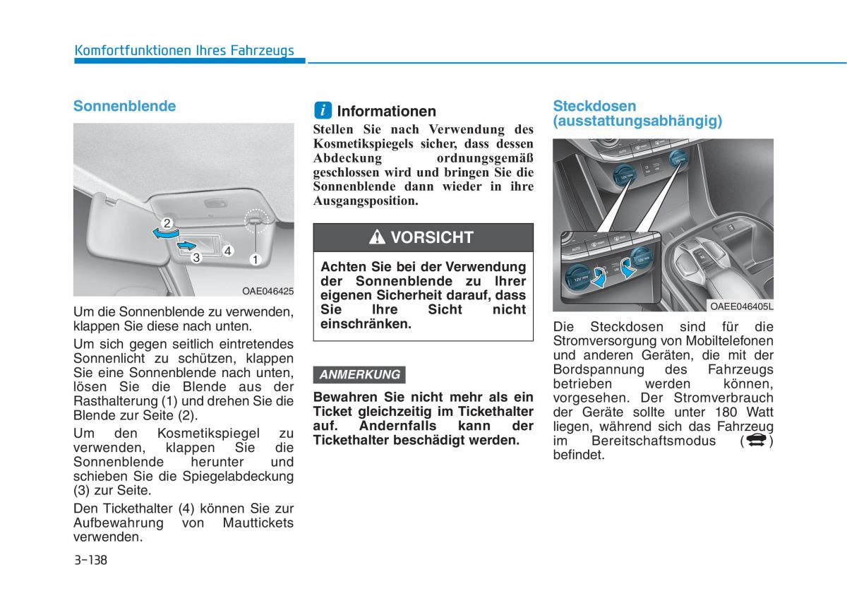 Hyundai Ioniq Electric Handbuch / page 291