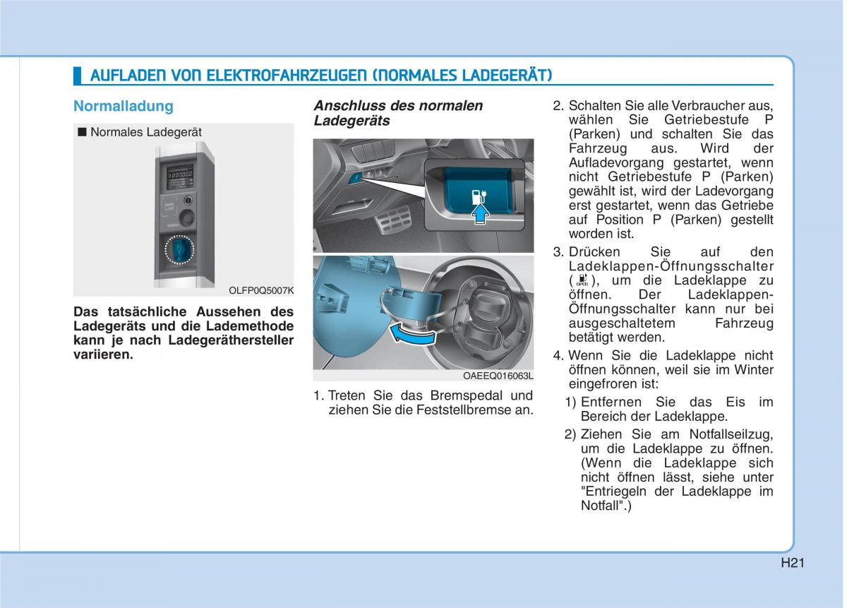 Hyundai Ioniq Electric Handbuch / page 30