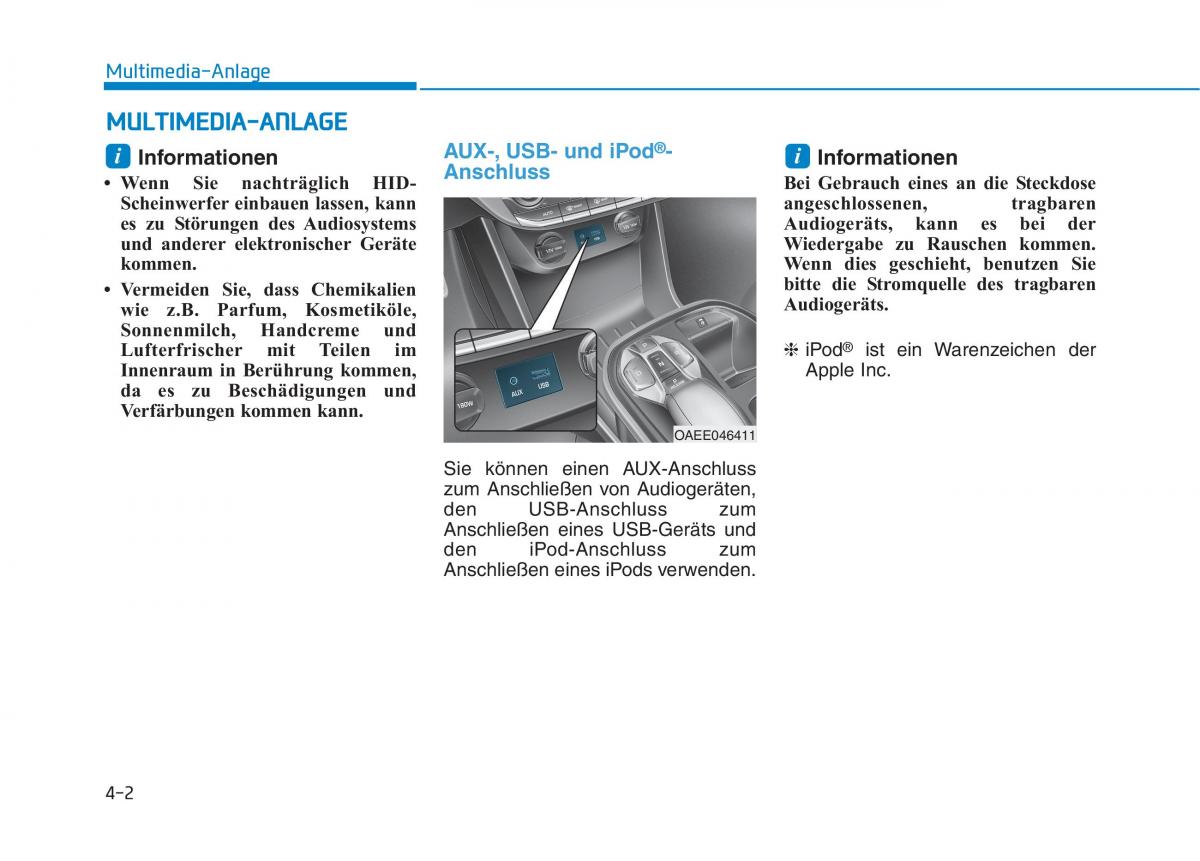 Hyundai Ioniq Electric Handbuch / page 302