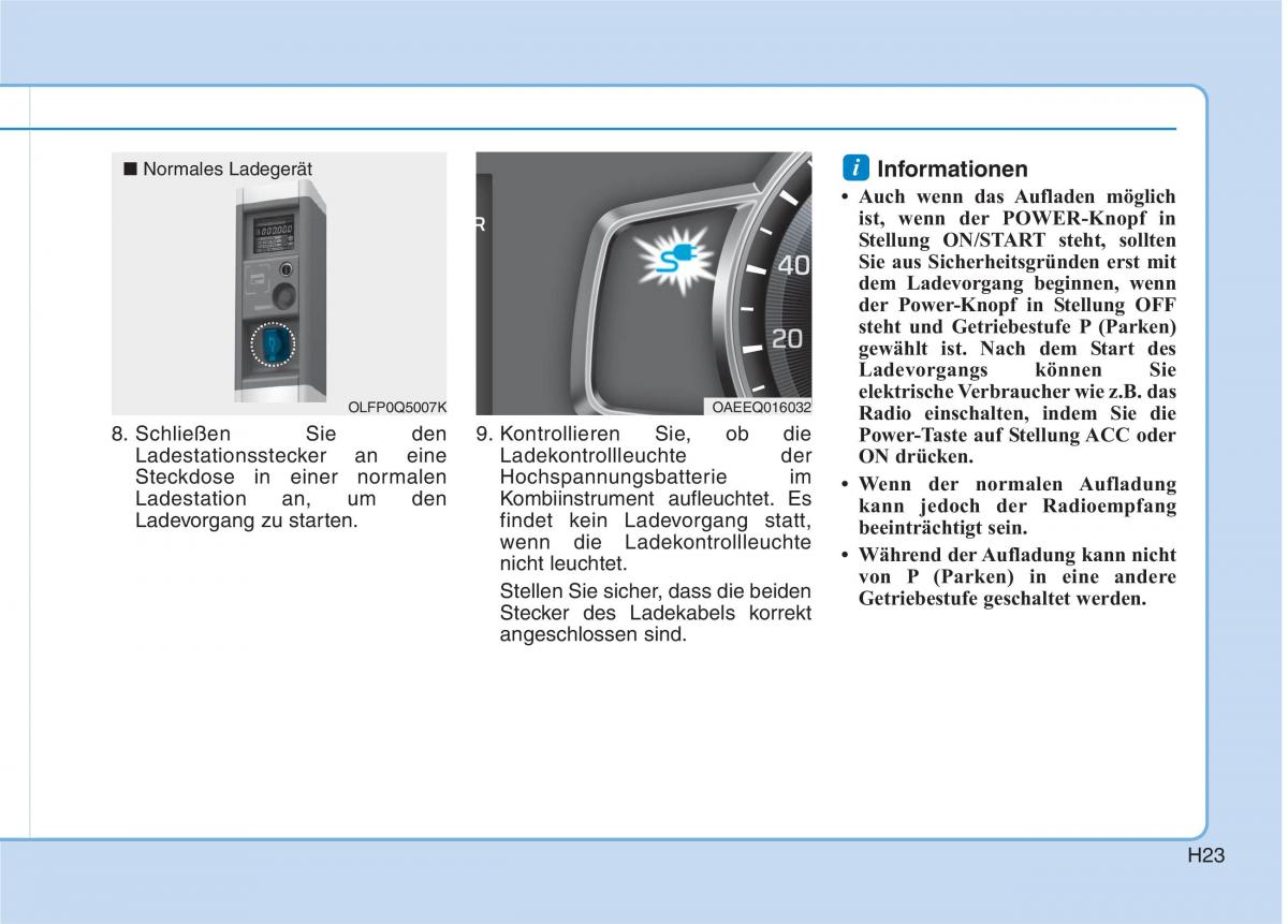 Hyundai Ioniq Electric Handbuch / page 32