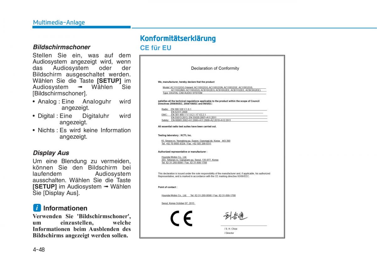 Hyundai Ioniq Electric Handbuch / page 348