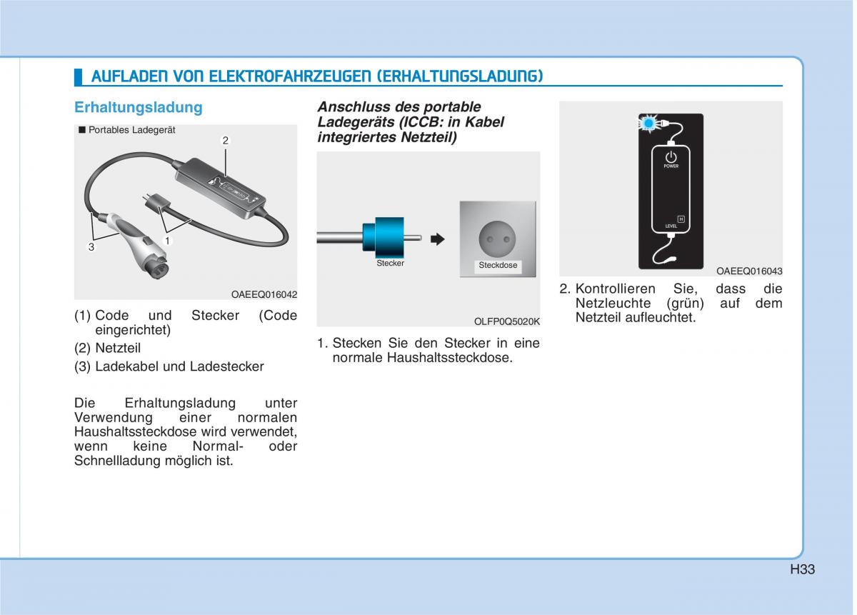 Hyundai Ioniq Electric Handbuch / page 42