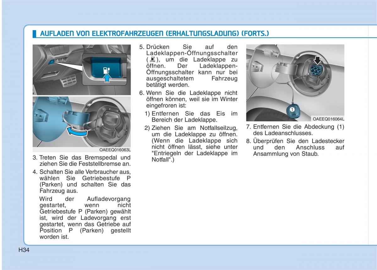 Hyundai Ioniq Electric Handbuch / page 43