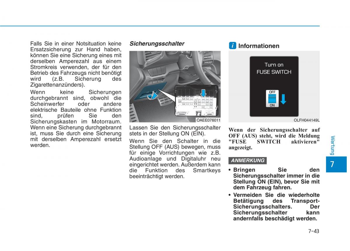 Hyundai Ioniq Electric Handbuch / page 532