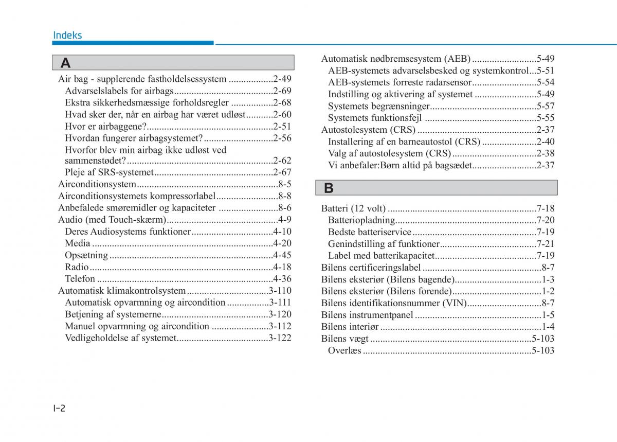 Hyundai Ioniq Electric Bilens instruktionsbog / page 543