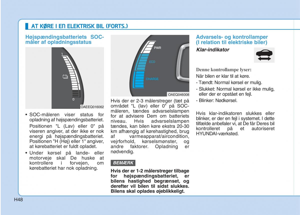 Hyundai Ioniq Electric Bilens instruktionsbog / page 55