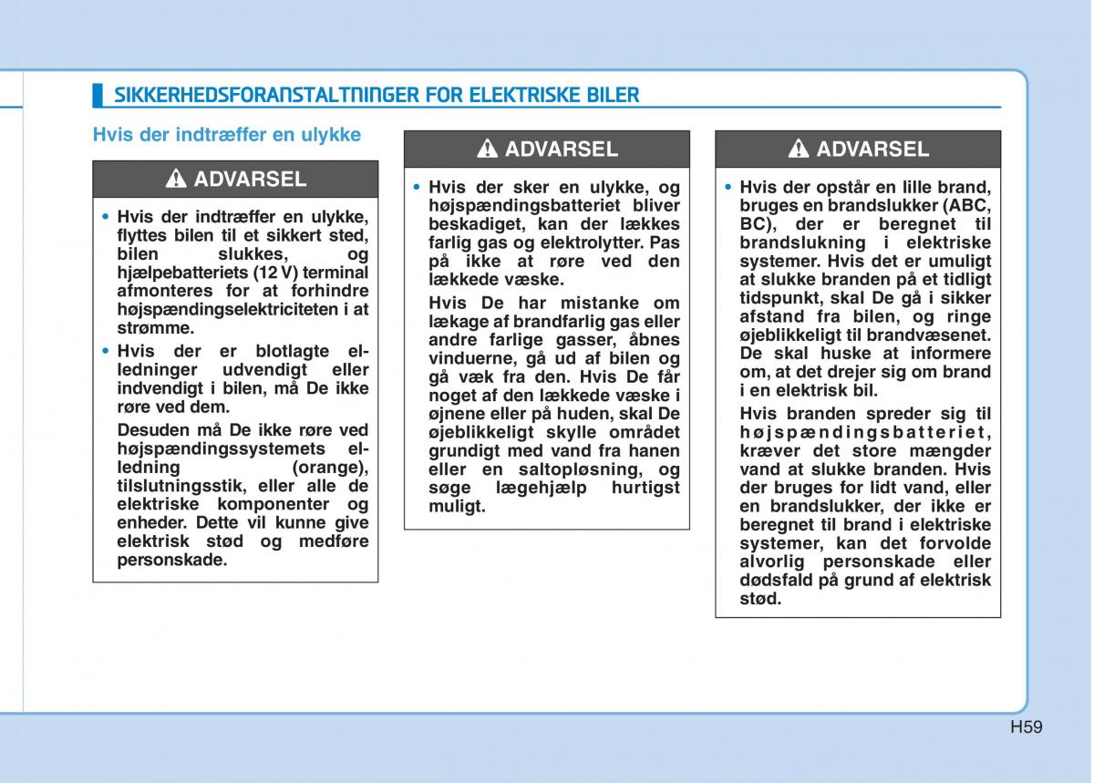 Hyundai Ioniq Electric Bilens instruktionsbog / page 66