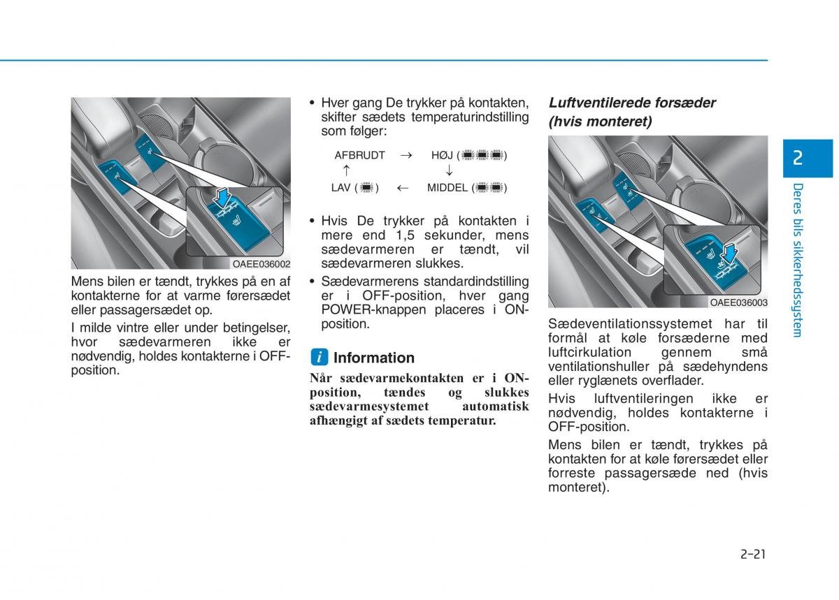 Hyundai Ioniq Electric Bilens instruktionsbog / page 95