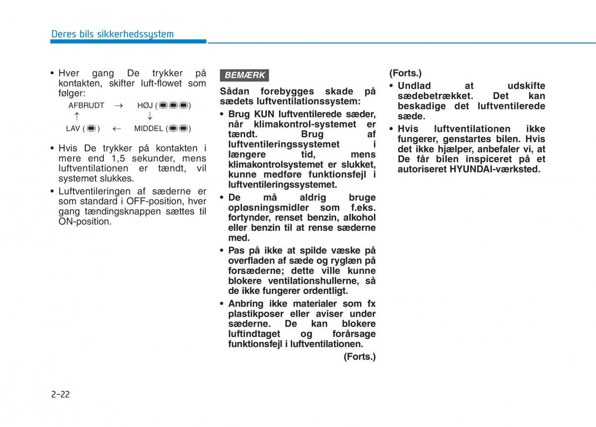 Hyundai Ioniq Electric Bilens instruktionsbog / page 96